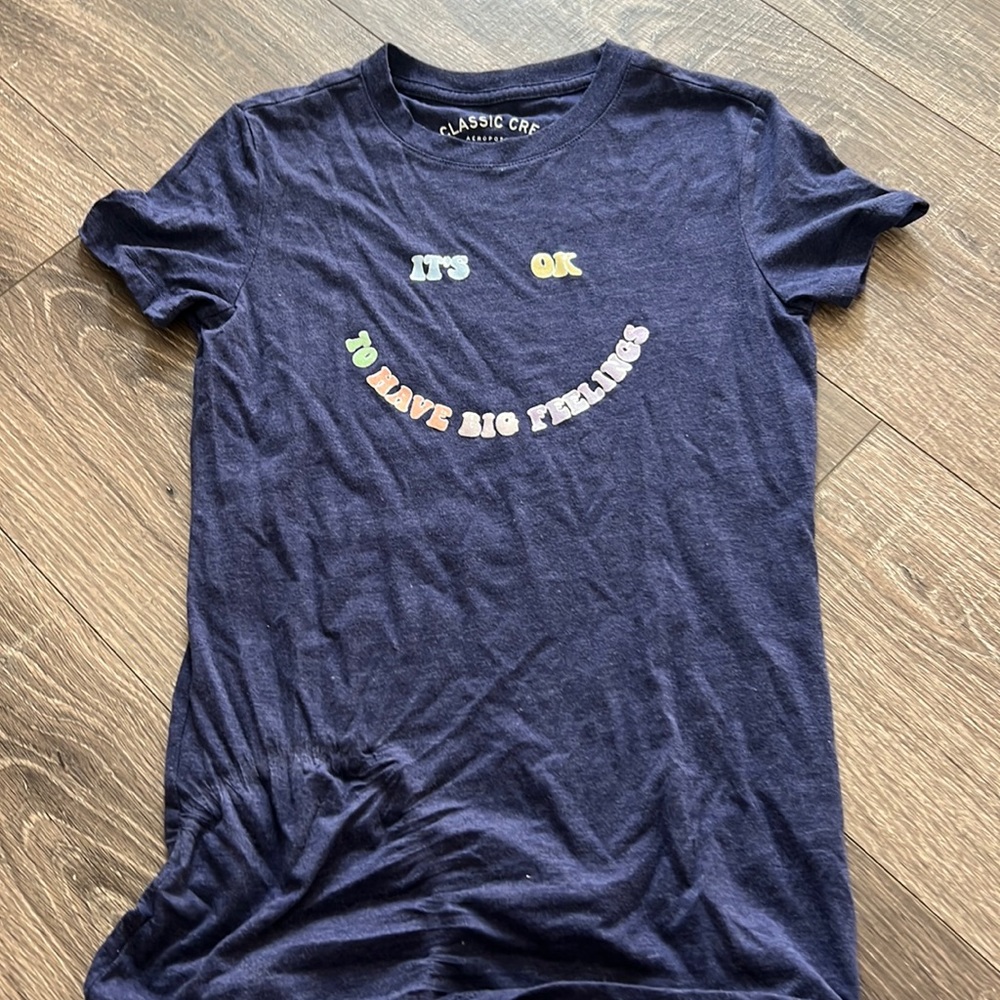 Aeropostale navy blue. It’s OK to have big feelings classic or T-shirt.